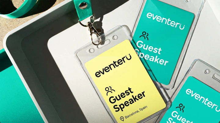 Eventeru speaker passes and event identity.