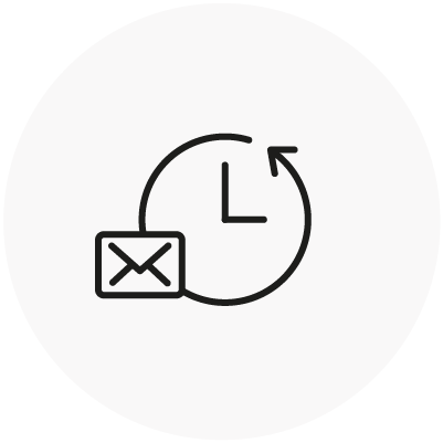 Fast email reply icon