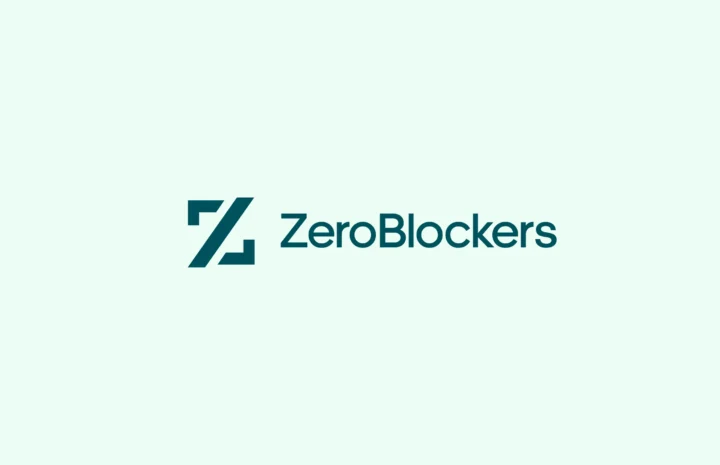 ZeroBlockers wordmark and symbol on a pale green background.