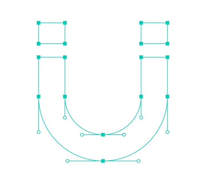 Geometric construction of the Eventeru symbol.
