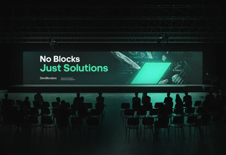 No Blocks. Just Solutions. ZeroBlockers event stage.