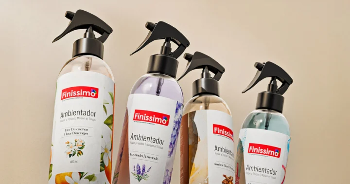Four Finissimo home fragrance sprays