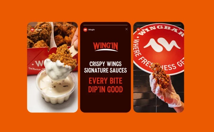 WING’IN social media story designs.