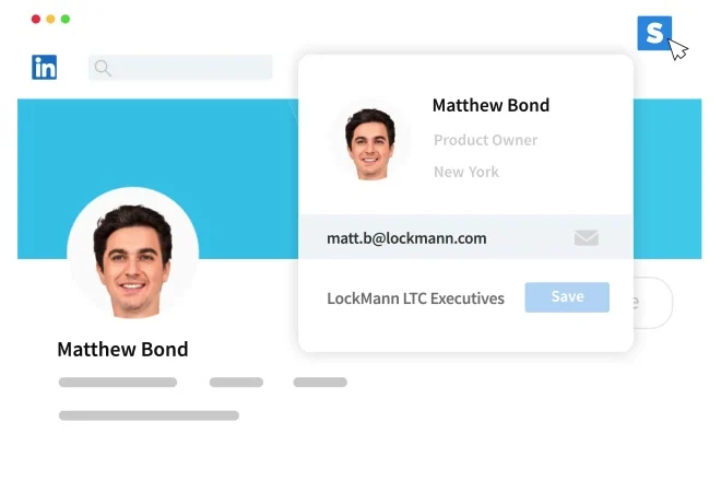 Aperçu de l’animation de recherche d’adresse e-mail pour Skrapp.io.
